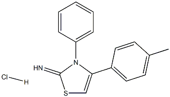 4-(4-methylphenyl)-3-phenyl-2,3-dihydro-1,3-thiazol-2-imine hydrochloride Struktur