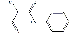 2-Chloro-3-oxo-N-phenyl-butyramide Struktur