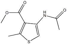 methyl 4-(acetylamino)-2-methylthiophene-3-carboxylate Struktur