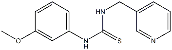 N-(3-methoxyphenyl)-N'-(3-pyridylmethyl)thiourea Struktur