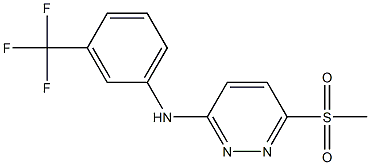 6-(methylsulfonyl)-N-[3-(trifluoromethyl)phenyl]-3-pyridazinamine Struktur