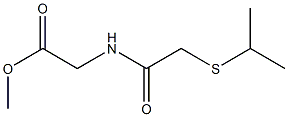 methyl 2-{[2-(isopropylthio)acetyl]amino}acetate Struktur