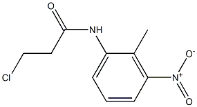 3-chloro-N-(2-methyl-3-nitrophenyl)propanamide Struktur