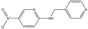 N2-(4-pyridylmethyl)-5-nitropyridin-2-amine Struktur