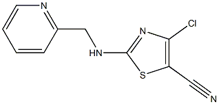 4-chloro-2-[(2-pyridinylmethyl)amino]-1,3-thiazole-5-carbonitrile Struktur