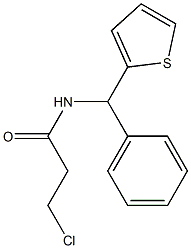 3-chloro-N-[phenyl(thien-2-yl)methyl]propanamide Struktur