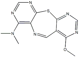 7-methoxy-N,N-dimethyldipyrimido[4,5-b:5,4-f][1,4]thiazepin-4-amine Struktur