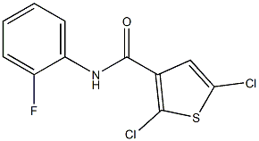 N3-(2-fluorophenyl)-2,5-dichlorothiophene-3-carboxamide Struktur