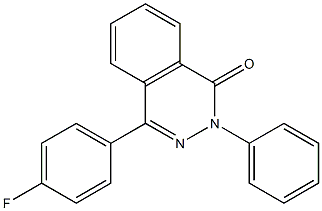 4-(4-fluorophenyl)-2-phenyl-1,2-dihydrophthalazin-1-one Struktur