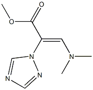 methyl 3-(dimethylamino)-2-(1H-1,2,4-triazol-1-yl)acrylate Struktur