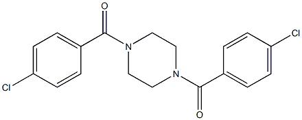 [4-(4-chlorobenzoyl)piperazino](4-chlorophenyl)methanone Struktur