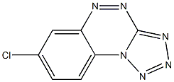 7-chlorobenzo[e][1,2,3,4]tetraazolo[5,1-c][1,2,4]triazine Struktur