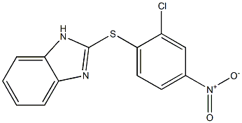 2-[(2-chloro-4-nitrophenyl)thio]-1H-benzo[d]imidazole Struktur