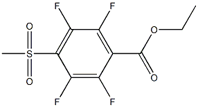 ethyl 2,3,5,6-tetrafluoro-4-(methylsulfonyl)benzoate Struktur