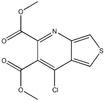 dimethyl 4-chlorothieno[3,4-b]pyridine-2,3-dicarboxylate Struktur