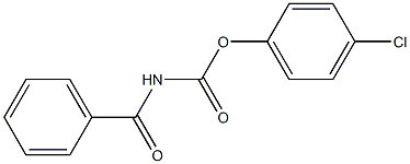 4-chlorophenyl N-benzoylcarbamate Struktur