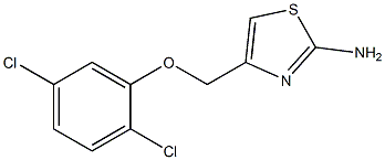 4-[(2,5-dichlorophenoxy)methyl]-1,3-thiazol-2-amine Struktur