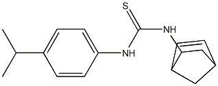 N-bicyclo[2.2.1]hept-5-en-2-yl-N'-(4-isopropylphenyl)thiourea Struktur