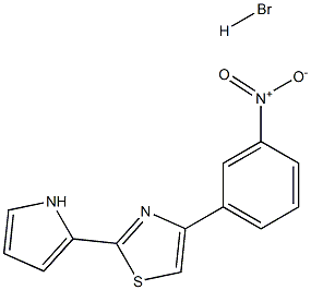 4-(3-nitrophenyl)-2-(1H-pyrrol-2-yl)-1,3-thiazole hydrobromide Struktur