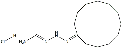 N'-cyclododecylidenaminomethanehydrazonamide hydrochloride Struktur