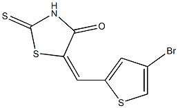 5-[(4-bromo-2-thienyl)methylidene]-2-thioxo-1,3-thiazolan-4-one Struktur