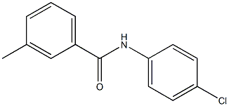 N-(4-chlorophenyl)-3-methylbenzenecarboxamide Struktur