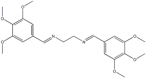 N1,N2-di(3,4,5-trimethoxybenzylidene)ethane-1,2-diamine Struktur