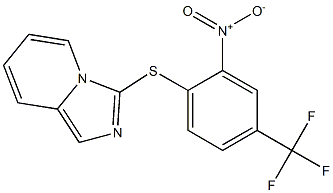 3-{[2-nitro-4-(trifluoromethyl)phenyl]thio}imidazo[1,5-a]pyridine Struktur