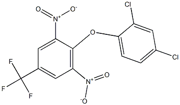 2-(2,4-dichlorophenoxy)-1,3-dinitro-5-(trifluoromethyl)benzene Struktur