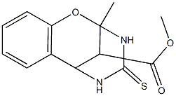 methyl 9-methyl-11-thioxo-8-oxa-10,12-diazatricyclo[7.3.1.0~2,7~]trideca-2( 7),3,5-triene-13-carboxylate Struktur