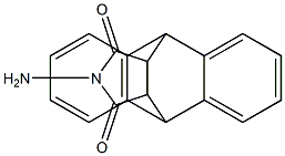 17-amino-17-azapentacyclo[6.6.5.0~2,7~.0~9,14~.0~15,19~]nonadeca-2,4,6,9(14),10,12-hexaene-16,18-dione Struktur