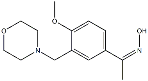 1-[4-methoxy-3-(morpholinomethyl)phenyl]ethan-1-one oxime Struktur