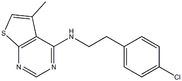 N4-(4-chlorophenethyl)-5-methylthieno[2,3-d]pyrimidin-4-amine Struktur