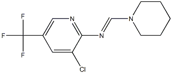 N2-piperidinomethylidene-3-chloro-5-(trifluoromethyl)pyridin-2-amine Struktur