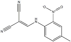 2-[(4-methyl-2-nitroanilino)methylene]malononitrile Struktur