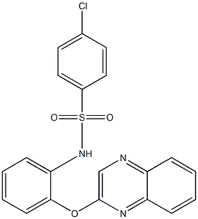 4-chloro-N-[2-(2-quinoxalinyloxy)phenyl]benzenesulfonamide Struktur