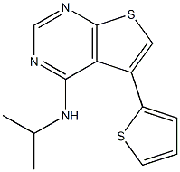 N4-isopropyl-5-(2-thienyl)thieno[2,3-d]pyrimidin-4-amine Struktur