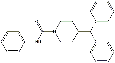 N1-phenyl-4-benzhydrylpiperidine-1-carboxamide Struktur