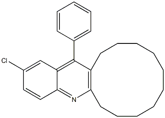 2-chloro-16-phenyl-6,7,8,9,10,11,12,13,14,15-decahydrocyclododeca[b]quinoline Struktur