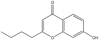 2-butyl-7-hydroxy-4H-chromen-4-one Struktur