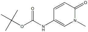 tert-butyl N-(1-methyl-6-oxo-1,6-dihydropyridin-3-yl)carbamate Struktur