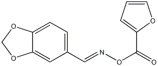 5-({[(2-furylcarbonyl)oxy]imino}methyl)-1,3-benzodioxole Struktur