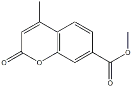 methyl 4-methyl-2-oxo-2H-chromene-7-carboxylate Struktur