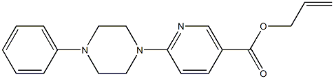 allyl 6-(4-phenylpiperazino)nicotinate Struktur