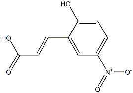 (E)-3-(2-hydroxy-5-nitrophenyl)acrylic acid Struktur