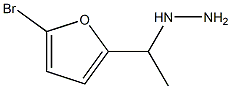 1-(1-(5-bromofuran-2-yl)ethyl)hydrazine Struktur