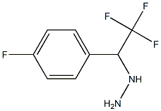 1-(2,2,2-trifluoro-1-(4-fluorophenyl)ethyl)hydrazine Struktur