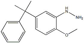 1-(2-methoxy-5-(2-phenylpropan-2-yl)phenyl)hydrazine Struktur