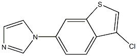 1-(3-chlorobenzo[b]thiophen-6-yl)-1H-imidazole Struktur