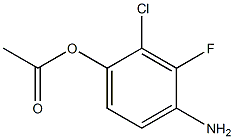 1-(4-Amino-2-chloro-3-fluoro-phenyl)-acetic acid Struktur